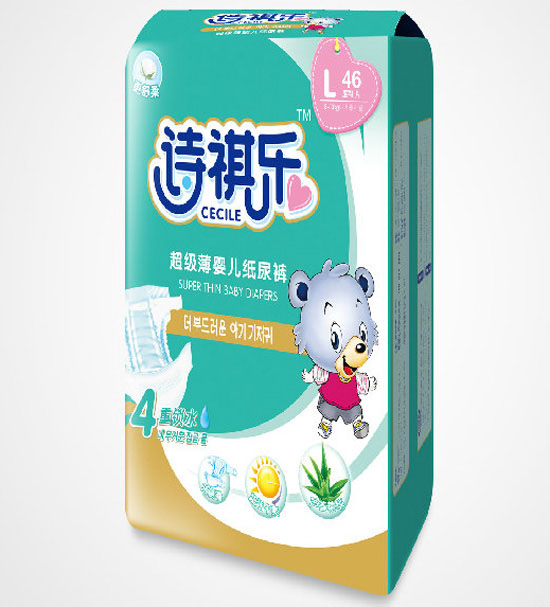 詩祺樂超級(jí)薄嬰兒紙尿褲(大包)L碼