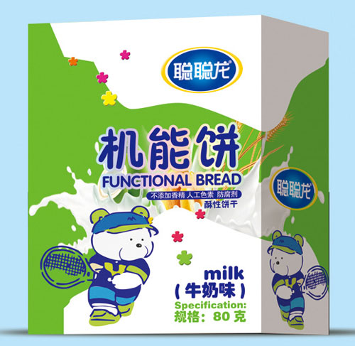 聰聰龍牛奶味機能餅