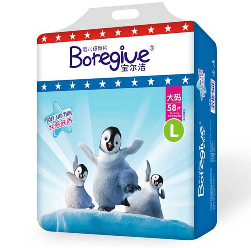 寶爾潔絲感膚質(zhì)嬰兒紙尿片L碼58片