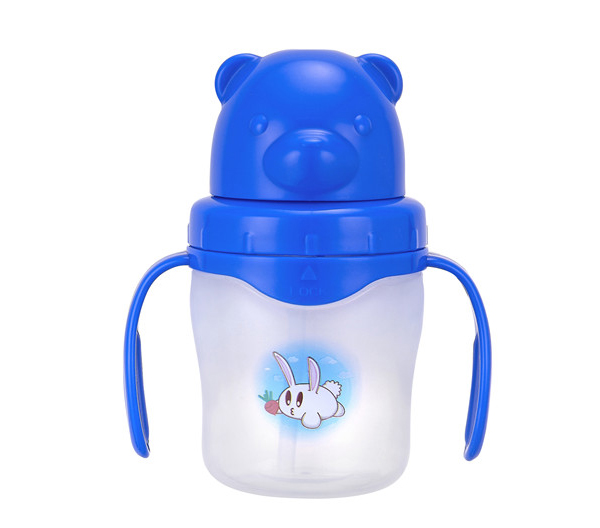 丘比兔藍(lán)色卡通飲水杯270ml