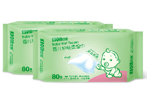 可親嬰兒護(hù)膚柔濕巾80抽2包裝