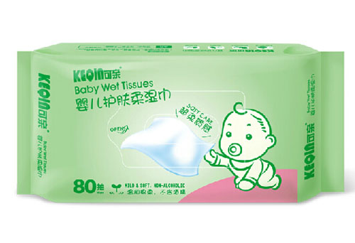 可親嬰兒護(hù)膚柔濕巾80抽