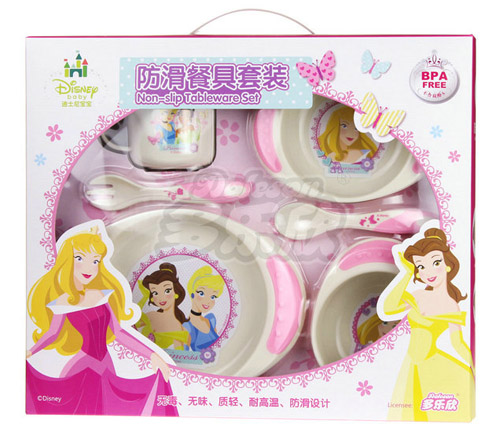 迪士尼寶寶防滑餐具套裝6件套