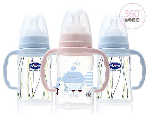 積高標準口徑真乳實感方錐形PP奶瓶150ml