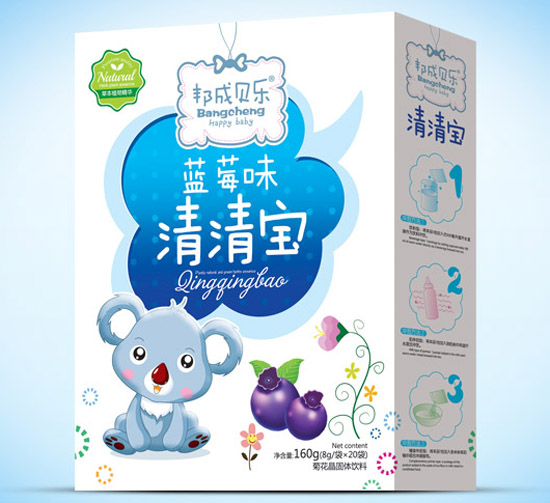 邦成貝樂清清寶盒裝藍(lán)莓味