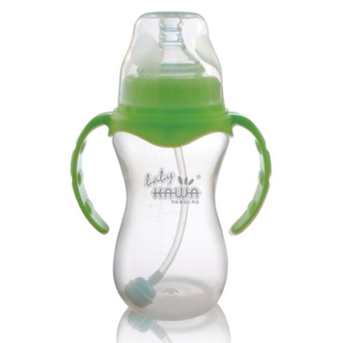 可娃圓弧形PP寬口自動(dòng)奶瓶270ML