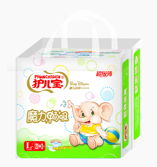 護(hù)兒寶魔力暢吸嬰兒芯體紙尿褲L碼小包