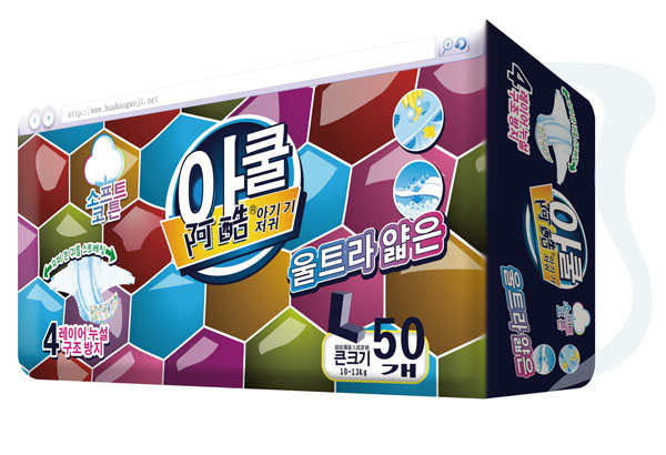 阿酷嬰兒紙尿褲L50片