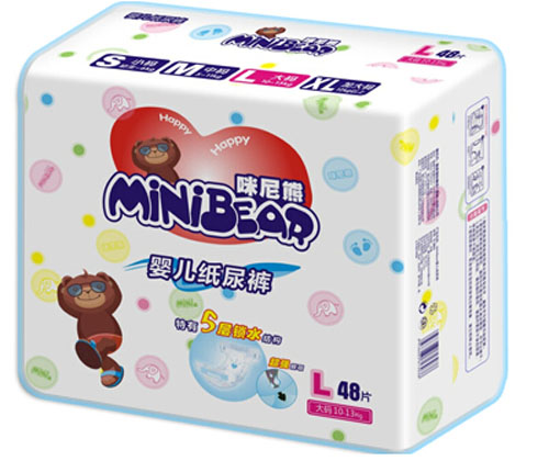 咪尼熊嬰兒紙尿褲L碼68片
