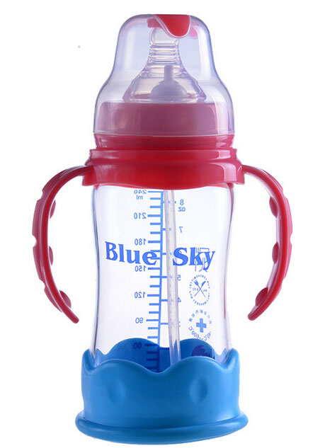 富嬰坊防爆嬰兒玻璃奶瓶單品240ML