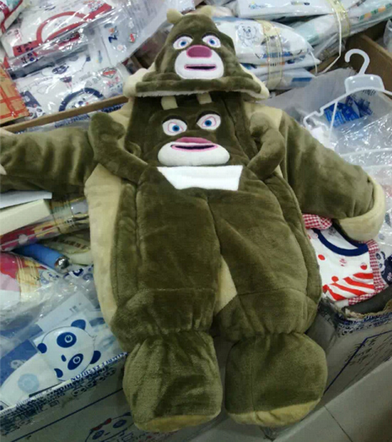 圣嬰島嬰兒爬服熊二