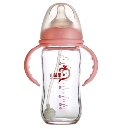 小蘋果防摔玻璃奶瓶240ml