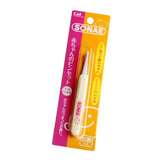 貝印專供嬰兒鼻子清潔用樹脂小鑷子