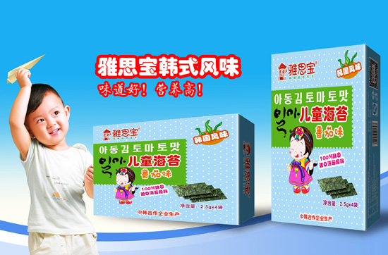 雅思寶韓式兒童海苔番茄味