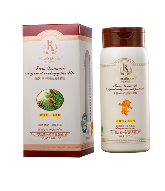 卡拉貝熊100g嬰兒玉米松花爽身粉