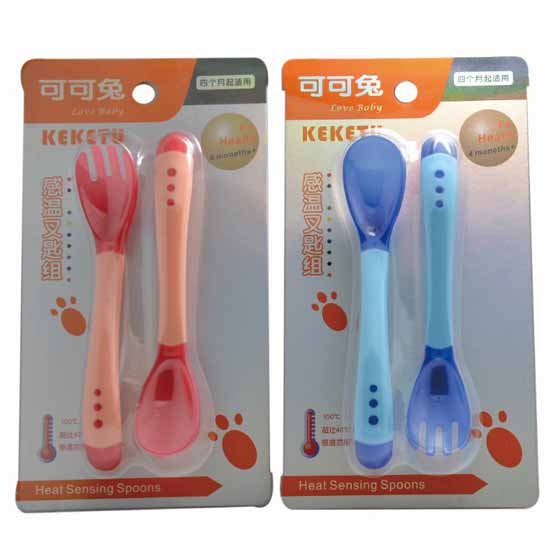 可可兔感溫叉匙