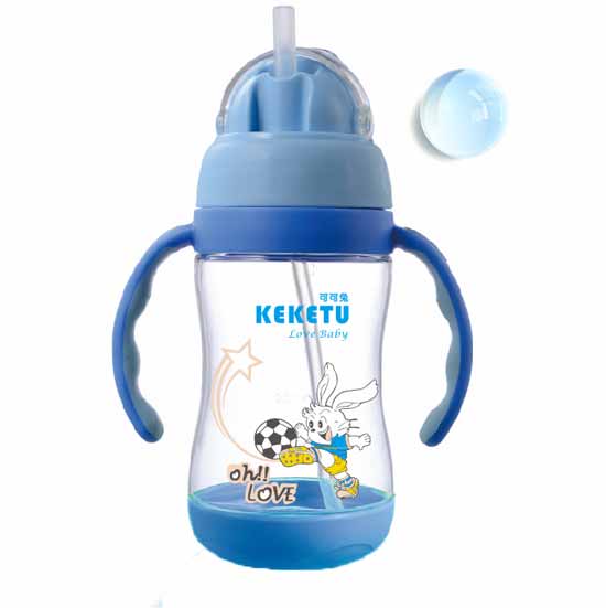 可可兔晶透手柄學飲杯300ml