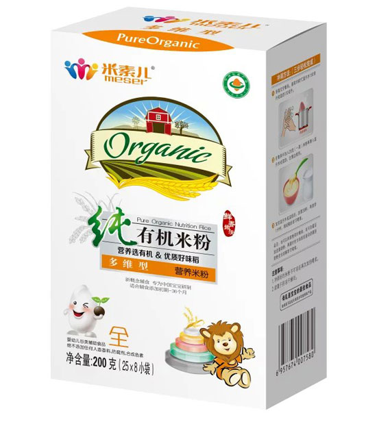 米素兒純有機多維型米粉盒裝