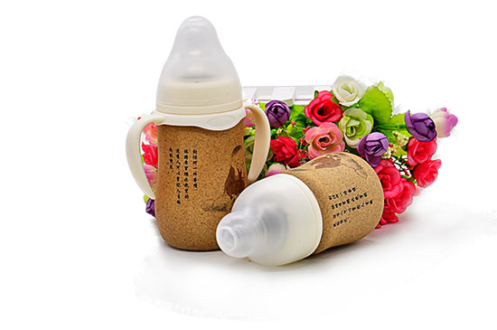 貝斯比青花瓷弧形寬口自動(dòng)奶瓶大小容量