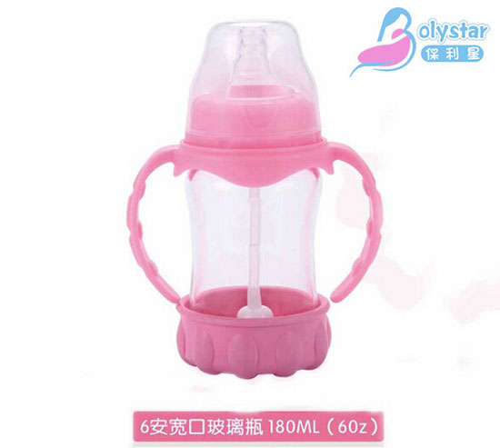 保利星180ml寬口自然實(shí)感晶鉆奶瓶