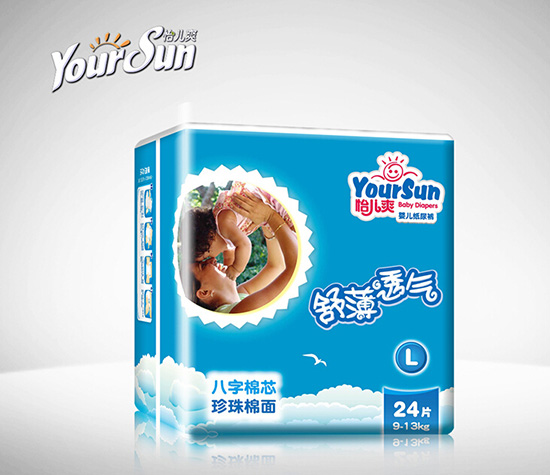 怡兒爽舒薄透氣紙尿褲L24片