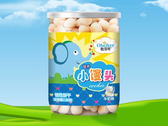 歐貝可牛奶味小饅頭