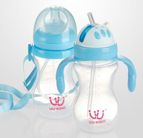 UU·KINGPP奶瓶300ml+PP水壺300ml藍(lán)色套裝