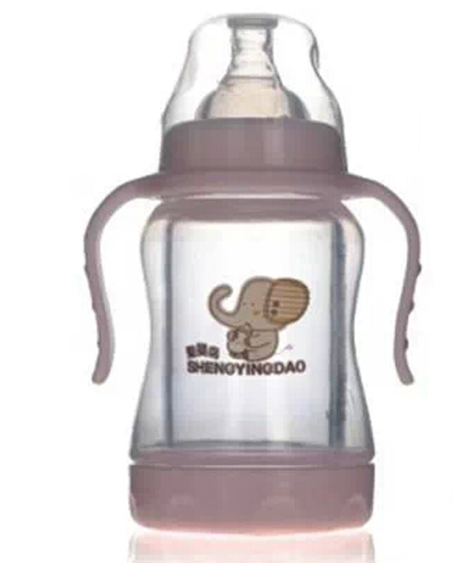 圣嬰島防爆玻璃奶瓶粉色