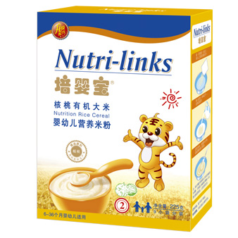 培嬰寶核桃有機(jī)大米嬰幼兒營養(yǎng)米粉