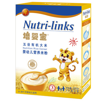 培嬰寶五谷有機(jī)大米嬰幼兒營養(yǎng)米粉