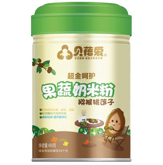 貝蓓愛(ài)果蔬奶米粉(獼猴桃蓮子)