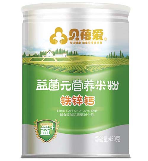 貝蓓愛益菌元鐵鋅鈣米粉