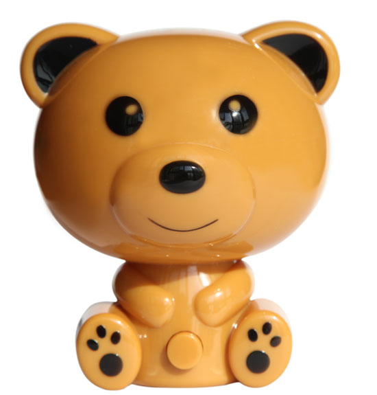 樂(lè)琪湯尼熊光控驅(qū)蚊夜燈棕色