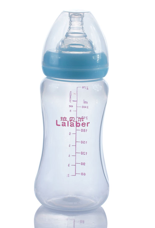 拉貝爾9安士寬口徑PP奶瓶-藍(lán)色奶環(huán)