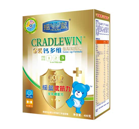 搖籃金裝鈣多維幼兒配方乳粉盒裝