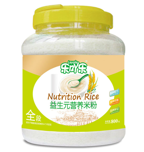 樂吖樂益生元營養(yǎng)米粉全段