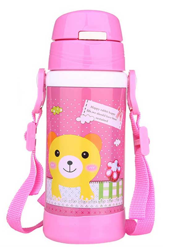 貝嬰保溫水壺紅色