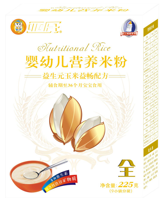 亞氏益生元玉米益暢嬰幼兒米粉盒裝