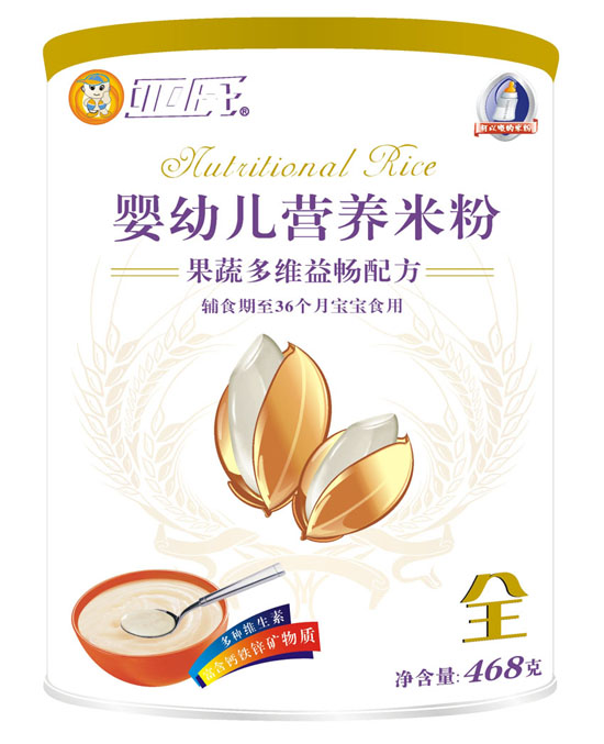 亞氏果蔬多維益暢嬰幼兒米粉罐裝