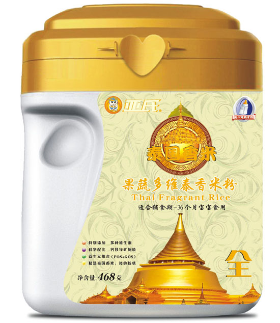 亞氏果蔬多維泰國(guó)香米米粉罐裝