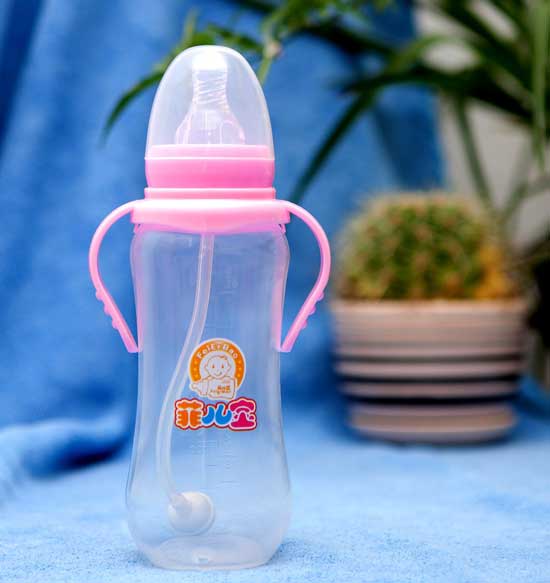 菲兒寶280ML標(biāo)口PP全自動(dòng)奶瓶(粉)