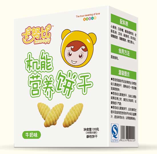 卡努比牛奶味機(jī)能營(yíng)養(yǎng)餅干