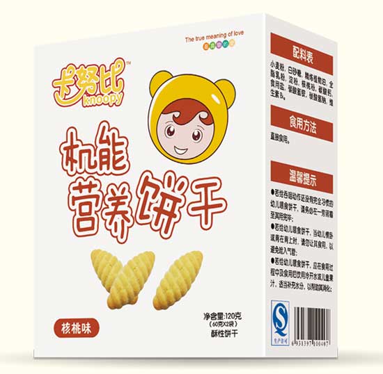 卡努比核桃味機(jī)能營(yíng)養(yǎng)餅干