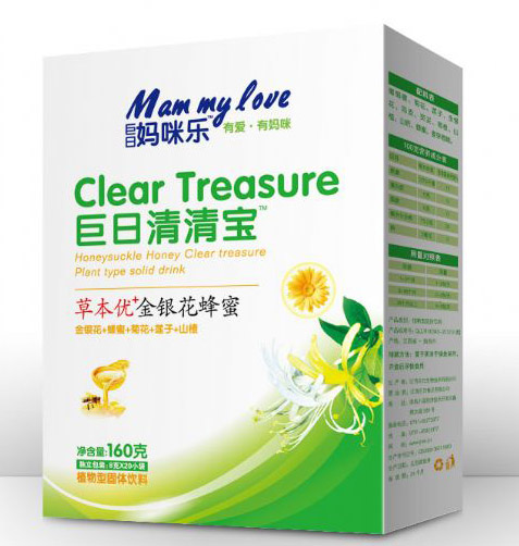 巨日媽咪樂(lè)巨日金銀花蜂蜜型清清寶固體飲料