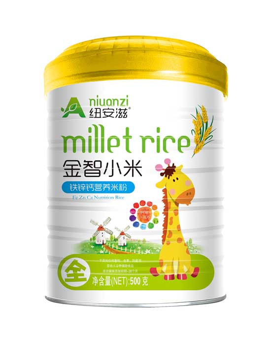 紐安滋鐵鋅鈣金智小米營養(yǎng)米粉全段