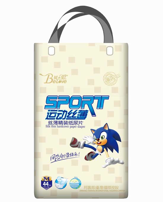 貝+愛運(yùn)動(dòng)絲薄紙尿片M-44片