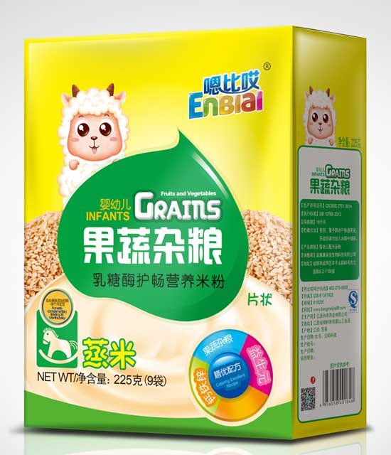 嗯比哎果蔬雜糧乳糖酶護暢營養(yǎng)米粉