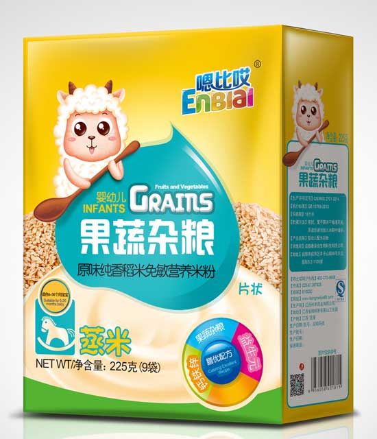 嗯比哎果蔬雜糧原味純香稻米免敏營(yíng)養(yǎng)米粉