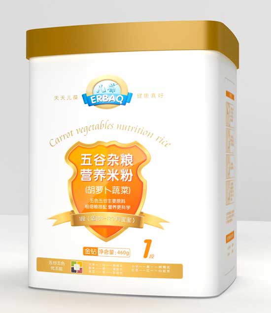 兒葆胡蘿卜蔬菜1段五谷雜糧營(yíng)養(yǎng)米粉聽裝