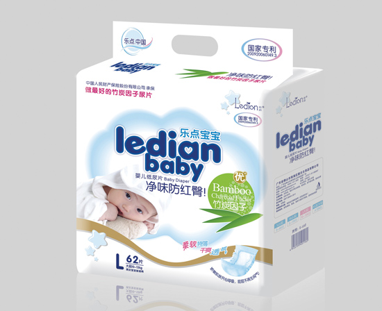 樂點(diǎn)寶寶凈味防紅臀尿片L62片